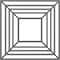 Ekena Millwork Raven Architectural Grade PVC Pierced Ceiling Medallion, Nickel, 20"OD x 7 3/8"ID x 1/2"P CMPP20X20RASNI - alternate 1